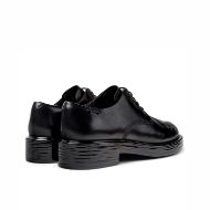 Picture of CAMPER WOMEN'S TWINS LEATHER LACE-UP SHOES IN BLACK 4