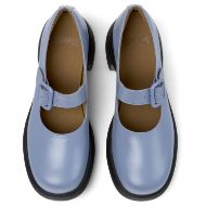 Picture of CAMPER WOMEN'S THELMA II LEATHER SHOES WITH PLATFORM IN BLUE 2