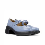 Picture of CAMPER WOMEN'S THELMA II LEATHER SHOES WITH PLATFORM IN BLUE 3