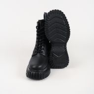 Picture of KARL LAGERFELD WOMEN'S KREEPER WEDGE MICRO STUDS LACE BOOT IN BLACK 4