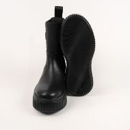 Picture of KARL LAGERFELD WOMEN'S KREEPER LO KABLE KNIT BOOT IN BLACK 4