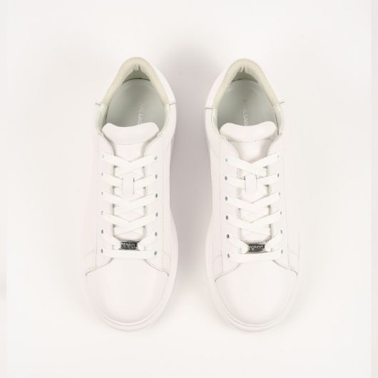 Show details for KARL LAGERFELD MEN'S KAPRI EMBOSS REPEAT LO LACE IN WHITE 3 - FanPoint Picture of KARL LAGERFELD MEN'S KAPRI EMBOSS REPEAT LO LACE IN WHITE 3