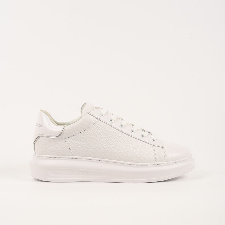 Снимка на KARL LAGERFELD МЪЖКИ СПОРТНИ ОБУВКИ KAPRI EMBOSS REPEAT LO LACE В БЯЛО
