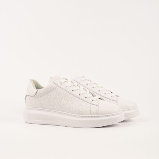 Show details for KARL LAGERFELD MEN'S KAPRI EMBOSS REPEAT LO LACE IN WHITE 2 - FanPoint Picture of KARL LAGERFELD MEN'S KAPRI EMBOSS REPEAT LO LACE IN WHITE 2