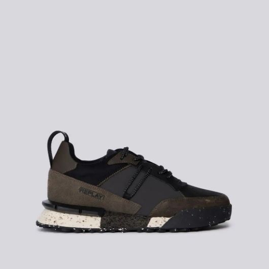 Show details for REPLAY MEN'S FIELD JUPITER CRAFT SNEAKERS IN BLACK DK GREY 1 - FanPoint Picture of REPLAY MEN'S FIELD JUPITER CRAFT SNEAKERS IN BLACK DK GREY 1