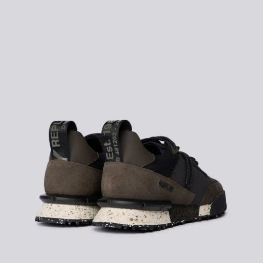 Show details for REPLAY MEN'S FIELD JUPITER CRAFT SNEAKERS IN BLACK DK GREY 3 - FanPoint Picture of REPLAY MEN'S FIELD JUPITER CRAFT SNEAKERS IN BLACK DK GREY 3