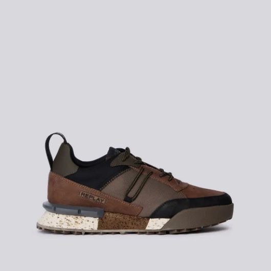 Show details for REPLAY MEN'S FIELD JUPITER CRAFT SNEAKERS IN BROWN BLACK 1 - FanPoint Picture of REPLAY MEN'S FIELD JUPITER CRAFT SNEAKERS IN BROWN BLACK 1
