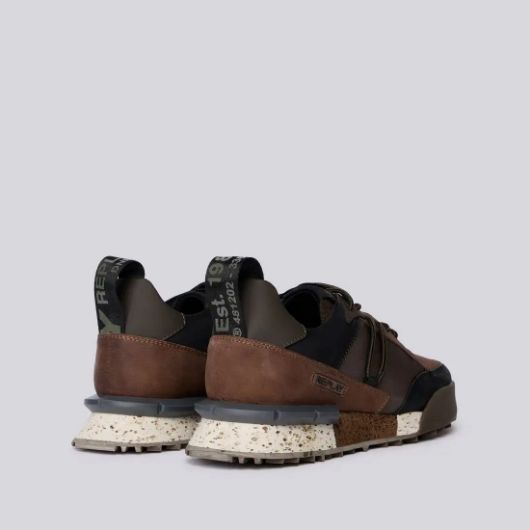 Show details for REPLAY MEN'S FIELD JUPITER CRAFT SNEAKERS IN BROWN BLACK 3 - FanPoint Picture of REPLAY MEN'S FIELD JUPITER CRAFT SNEAKERS IN BROWN BLACK 3