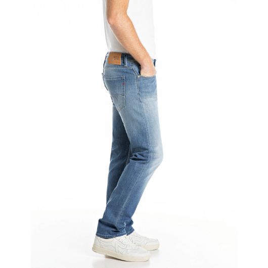 Показвай детайлите за REPLAY МЪЖКИ ROCCO COMFORT-FIT ДЕНИМ 11.5 OZ INDIGO STRETCH DENIM В СИНЬО 2 - FanPoint Снимка на REPLAY МЪЖКИ ROCCO COMFORT-FIT ДЕНИМ 11.5 OZ INDIGO STRETCH DENIM В СИНЬО 2