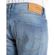 Picture of REPLAY MEN'S ROCCO COMFORT-FIT JEANS 11.5 OZ INDIGO STRETCH DENIM IN MEDIUM BLUE 8