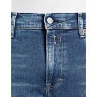 Picture of REPLAY MEN'S MICKYM SLIM-FIT JEANS 10.5 OZ DARK INDIGO SUPER STRETCH DENIM IN MEDIUM BLUE 6