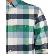 Picture of REPLAY MEN'S CHECKED FLANNEL SHIRT IN DARK BLUE/GREEN/NATURAL WHITE 4