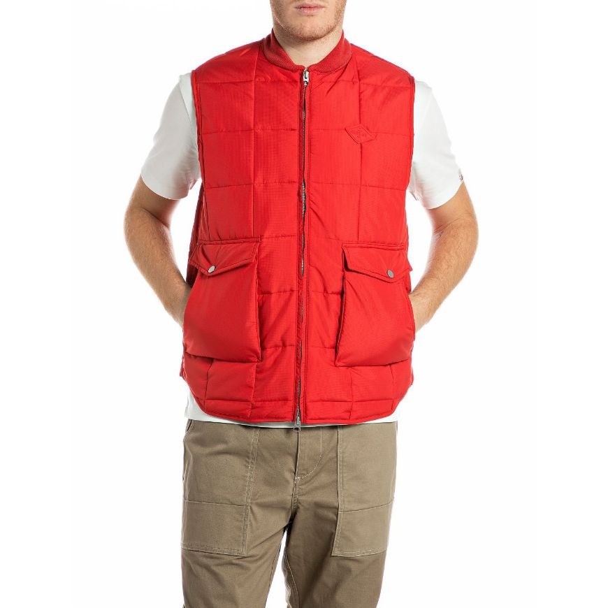 Снимка на REPLAY МЪЖКИ ЕЛЕК RECYCLED POLY RIPSTOP VEST IN RED
