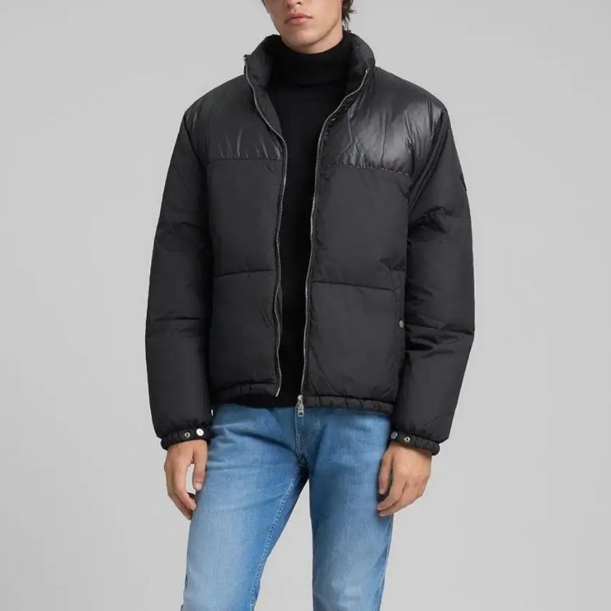 Picture of REPLAY MEN'S REGULAR-FIT PADDED JACKET IN BLACK