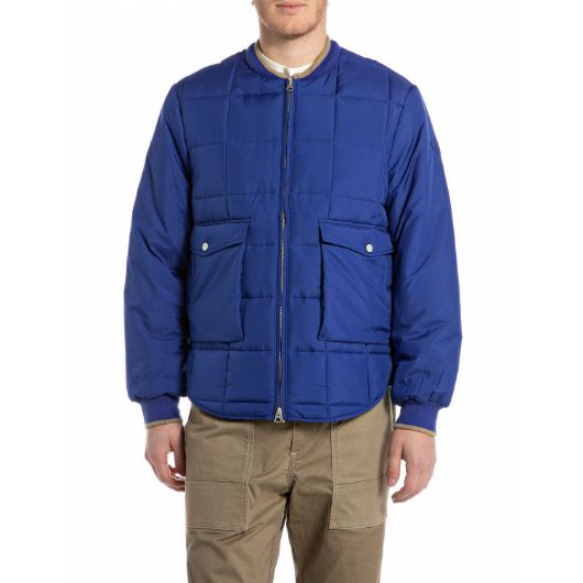 Show details for REPLAY MEN'S RECYCLED POLY RIPSTOP JACKET IN ELECTRIC BLUE 1 - FanPoint Picture of REPLAY MEN'S RECYCLED POLY RIPSTOP JACKET IN ELECTRIC BLUE 1