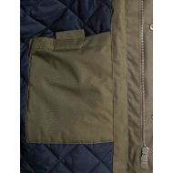 Picture of REPLAY MEN'S LONG TWILL JACKET IN MUD GREEN 8