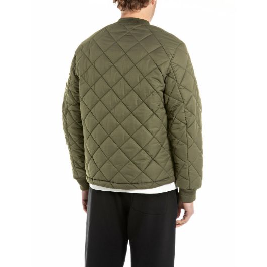 Show details for REPLAY MEN'S NYLON RIPSTOP JACKET IN MUD GREEN 2 - FanPoint Picture of REPLAY MEN'S NYLON RIPSTOP JACKET IN MUD GREEN 2