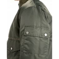 Picture of REPLAY MEN'S RECYCLED NYLON JACKET IN COMBAT GREEN 3