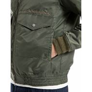 Picture of REPLAY MEN'S RECYCLED NYLON JACKET IN COMBAT GREEN 4