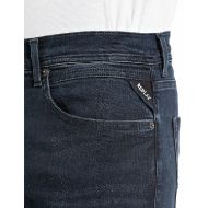 Picture of REPLAY MEN'S GROVER STRAIGHT-FIT JEANS 11.5 OZ HYPERFLEX BLUE BLACK DENIM IN DARK BLUE 5