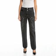 Снимка на REPLAY ДАМСКИ W9ZERO1 STRAIGHT-FIT ДЕНИМ 11.5 OZ RECYCLED BLACK COTTON DENIM В ЧЕРНО 1