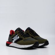 Picture of REPLAY MEN'S DEAN CLUB SNEAKERS IN GREEN BLACK 2