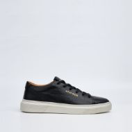 Picture of REPLAY MEN'S FODEN TONAL LEATHER SNEAKERS IN BLACK 1