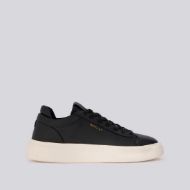 Picture of REPLAY MEN'S NOTTING DOUBLE LEATHER SNEAKERS IN BLACK 1