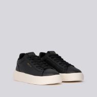 Picture of REPLAY MEN'S NOTTING DOUBLE LEATHER SNEAKERS IN BLACK 2