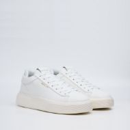 Picture of REPLAY MEN'S NOTTING DOUBLE LEATHER SNEAKERS IN WHITE 2