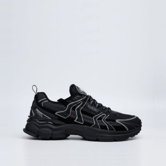 Show details for REPLAY MEN'S RIFF RUNNER OP3 SNEAKER IN BLACK 1 - FanPoint Picture of REPLAY MEN'S RIFF RUNNER OP3 SNEAKER IN BLACK 1
