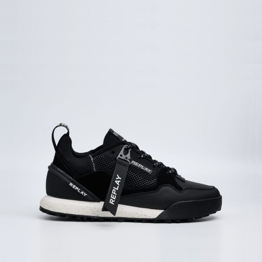 Picture of REPLAY MEN'S FIELD 2.0 WARD L SNEAKERS IN BLACK