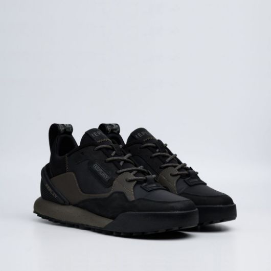 Show details for REPLAY MEN'S FIELD 2.0 WARD SNEAKERS IN BLACK DK GREY 2 - FanPoint Picture of REPLAY MEN'S FIELD 2.0 WARD SNEAKERS IN BLACK DK GREY 2