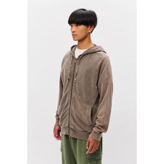 Показвай детайлите за DIRTY LAUNDRY МЪЖКИ СУИТШЪРТ THE RAGLAN FULLZIP В ЦВЯТ МОКА 2 - FanPoint Снимка на DIRTY LAUNDRY МЪЖКИ СУИТШЪРТ THE RAGLAN FULLZIP В ЦВЯТ МОКА 2