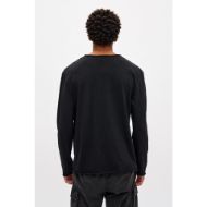 Picture of DIRTY LAUNDRY MEN'S RAW EDGES LONGSLEEVE IN BLACK 3