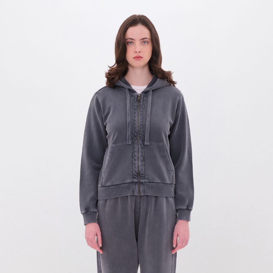 Picture of DIRTY LAUNDRY WOMEN'S REGULAR FULLZIP IN VINTAGE GREY