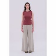 Снимка на DIRTY LAUNDRY ДАМСКИ ПАНТАЛОН WIDELEG SWEATPANTS WITH RAW EDGES В СИВО-БЕЖОВО 5