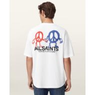 Picture of ALLSAINTS MEN'S BEDFELLOW SHORT SLEEVE CREW T-SHIRT IN OPTIC WHITE 2