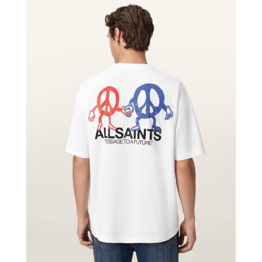 Показвай детайлите за ALLSAINTS МЪЖКА БЛУЗА С КЪС РЪКАВ BEDFELLOW CREW В БЯЛО Снимка на ALLSAINTS МЪЖКА БЛУЗА С КЪС РЪКАВ BEDFELLOW CREW В БЯЛО