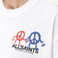 Picture of ALLSAINTS MEN'S BEDFELLOW SHORT SLEEVE CREW T-SHIRT IN OPTIC WHITE 4