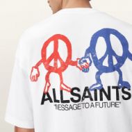 Picture of ALLSAINTS MEN'S BEDFELLOW SHORT SLEEVE CREW T-SHIRT IN OPTIC WHITE 3