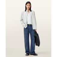 Picture of ALLSAINTS MEN'S NOLAN LONG SLEEVE SHIRT  IN JETSTREAM WHITE 6