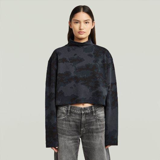 Показвай детайлите за G-STAR ДАМСКИ СУИТШЪРТ OVERSIZED CROPPED TURTLE В КАМУФЛАЖ 1 - FanPoint Снимка на G-STAR ДАМСКИ СУИТШЪРТ OVERSIZED CROPPED TURTLE В КАМУФЛАЖ 1