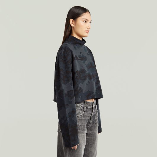Показвай детайлите за G-STAR ДАМСКИ СУИТШЪРТ OVERSIZED CROPPED TURTLE В КАМУФЛАЖ 2 - FanPoint Снимка на G-STAR ДАМСКИ СУИТШЪРТ OVERSIZED CROPPED TURTLE В КАМУФЛАЖ 2