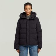 Picture of G-STAR WOMEN'S WHISTLER SHORT PUFFER JACKET IN BLACK 1