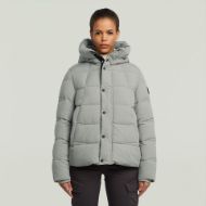 Picture of G-STAR WOMEN'S WHISTLER SHORT PUFFER JACKET IN BEIGE 1