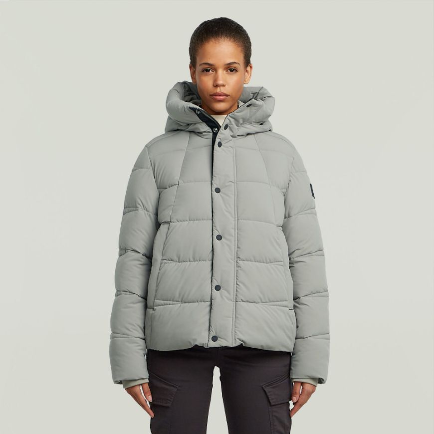 Picture of G-STAR WOMEN'S WHISTLER SHORT PUFFER JACKET IN BEIGE