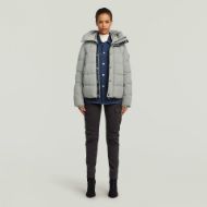 Picture of G-STAR WOMEN'S WHISTLER SHORT PUFFER JACKET IN BEIGE 5