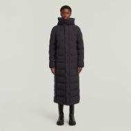 Picture of G-STAR WOMEN'S WHISTLER LONG PUFFER JACKET IN BLACK 1
