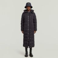 Picture of G-STAR WOMEN'S WHISTLER LONG PUFFER JACKET IN BLACK 3